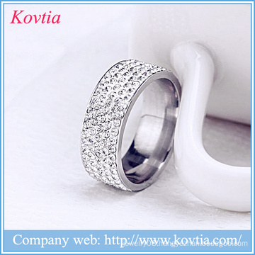 Latest design diamond ring beautiful gold rings designs stainless steel jewelry yiwu